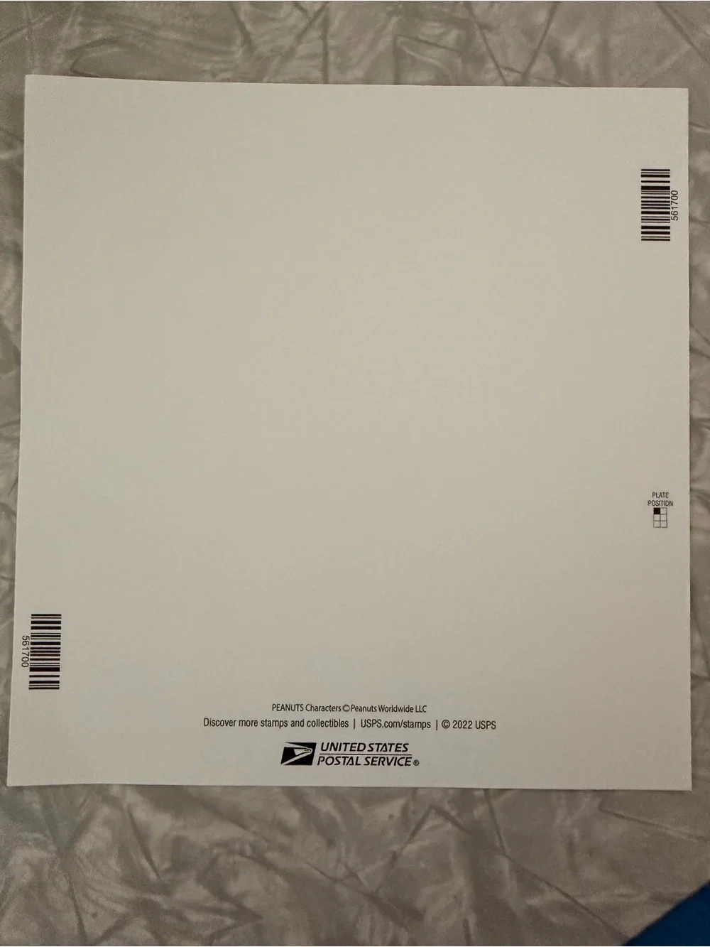 Schultz Multicolor Peanuts Character Forever Stamp Sheet - Schultz
